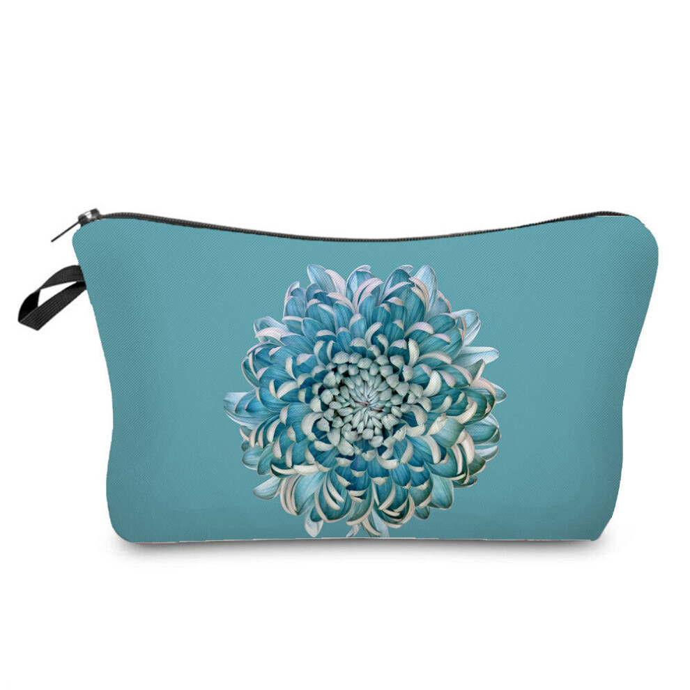 High Cosmetic Bags Heat Transfer Flowers Print Women's Makeup Bag Pretty Casual Portable Organizer Pencil Case