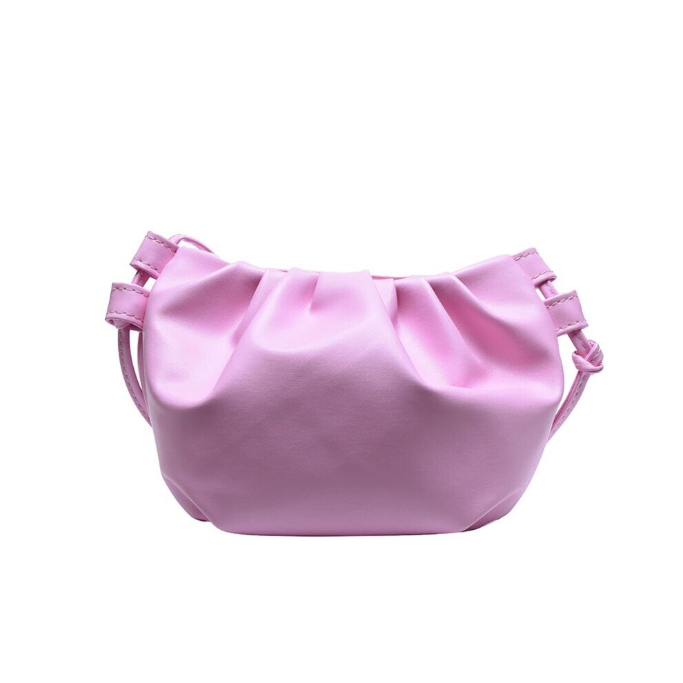 Women Shoulder Bag Small Leather Crossbody Bag Female Solid Crimped Ladies Messenger Bag Mini Zipper Cloud Bag-image-OPC-PBSKBNK-NEW