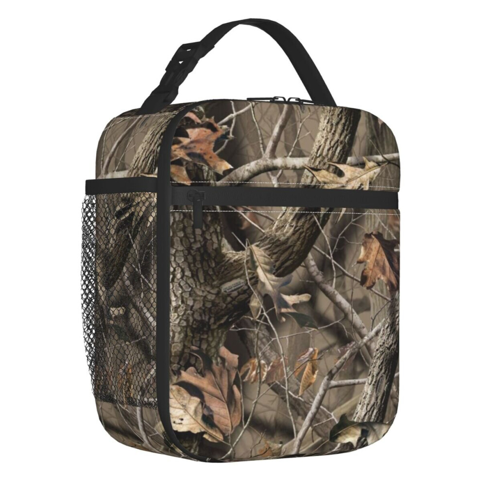 Real Tree Camouflage Insulated Lunch Bag for School Office Camo Portable Cooler Thermal Lunch Box Women Children on OnBuy