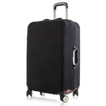 (beige, M) Luggage Cover Elastic Baggage Cover Suitable for 18 To 28 Inch Dust Cover Pink Flower English Leter Printed Travel Accessories