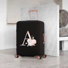 (beige, XL) Rose Pink Luggage Covers Elasticity Dust Cover Scratch Resistant Protective Cover Removeable Suitable for 18-32 Inch Travel Set