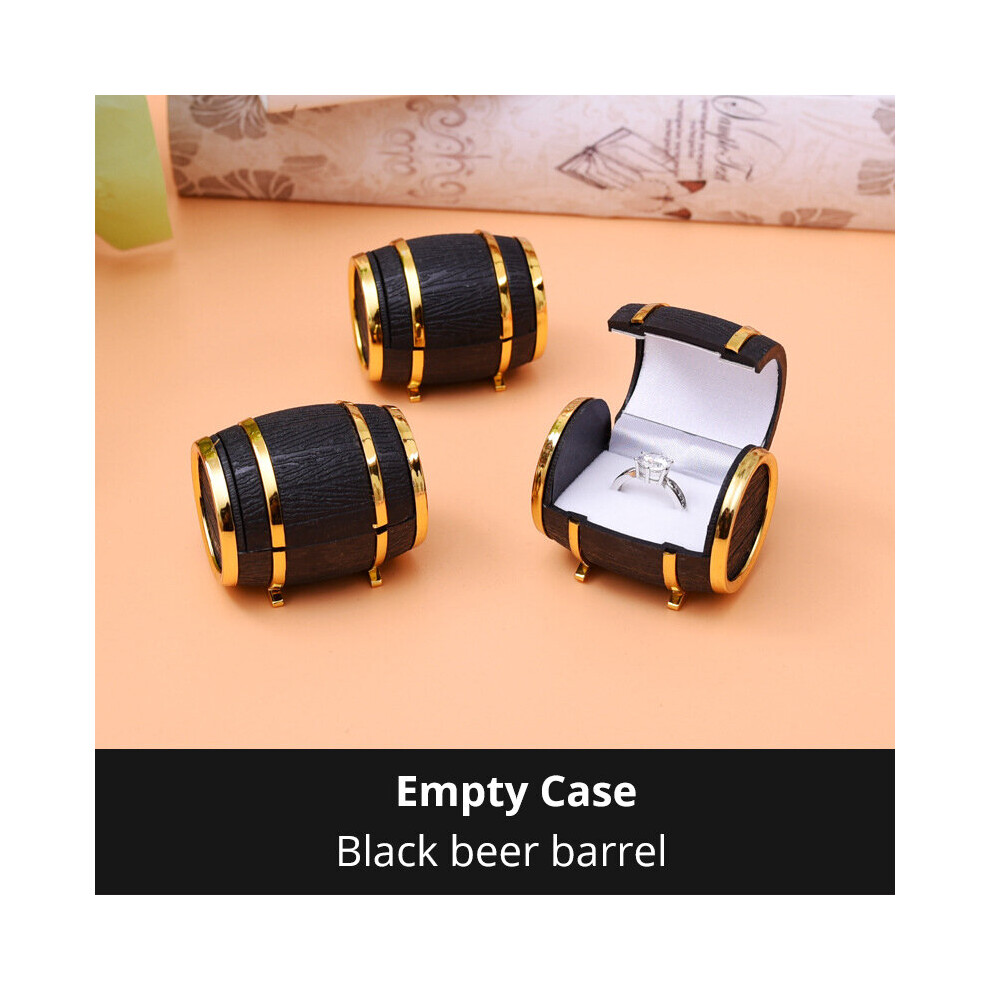 Ring Earrings Jewelry Case Mini Empty Jewelry Storage Bag Portable Travel Box Beer Barrel Jewelry Holder For Gift Box-image-OPC-PBSKGBW-NEW