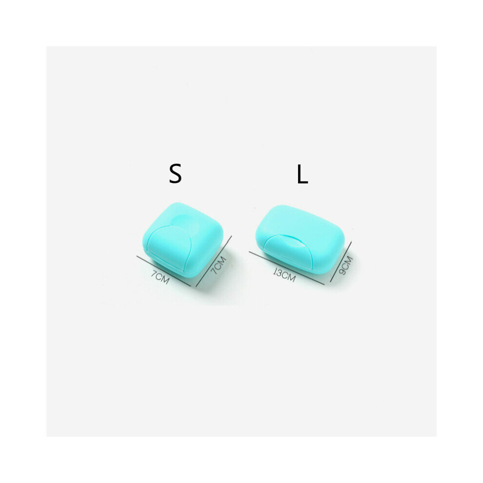 (Blue, S) Bathroom Soap Box Plastic Soap Dish Creative Travel Soap Holder Plastic Containers-image-OPC-PBSKGF9-NEW