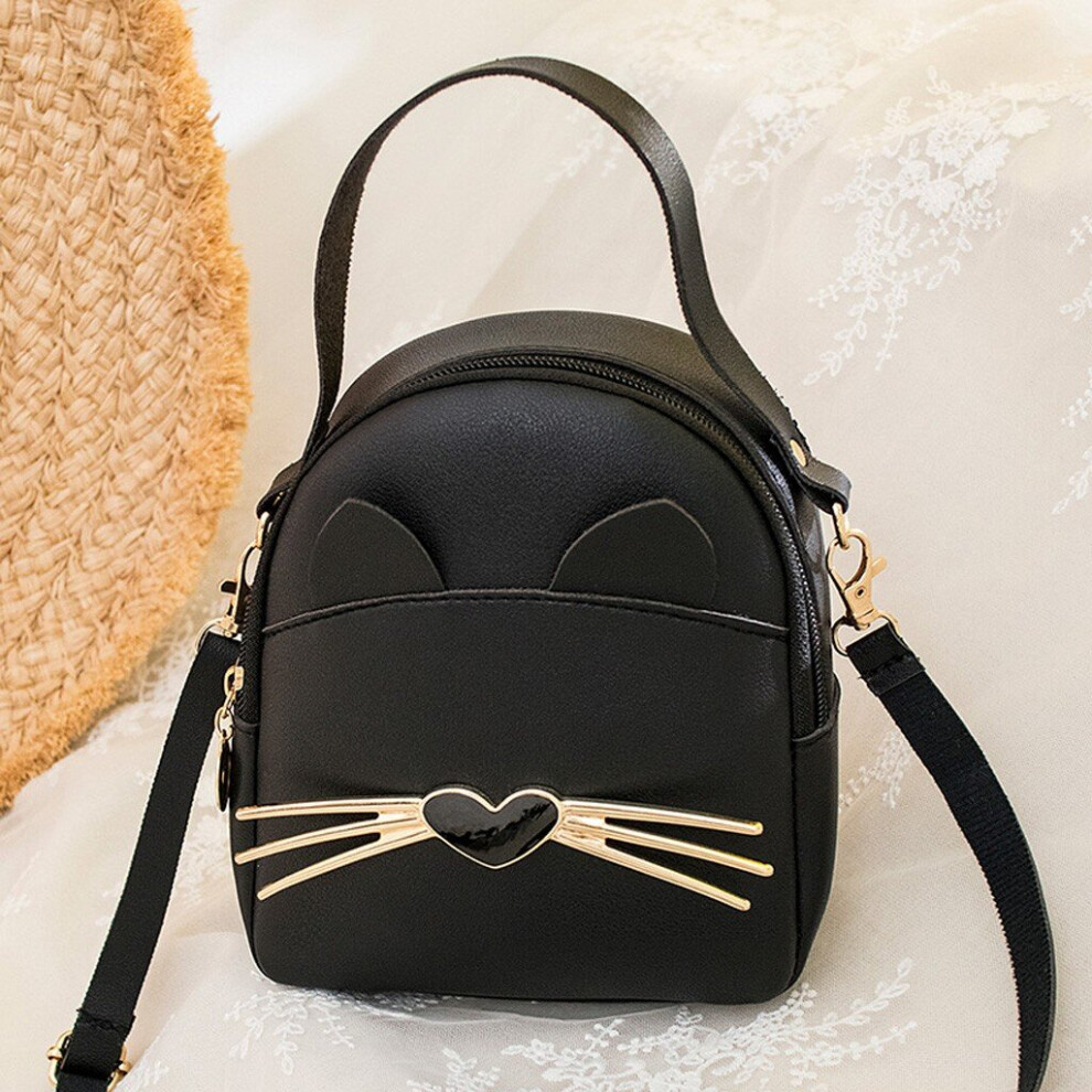 Women's Solid Leather multi-function Backpack Shoulder Bag