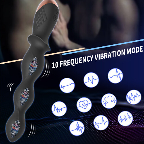 Electric Multi Speed Vibration Patterns Plug  Vibrating Butt Toy 1