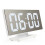 (White White) Digital Alarm Clock Snooze Display Time Night Led 3