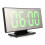 (Black Green) Digital Alarm Clock Snooze Display Time Night Led 1