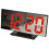 (Black Red) Digital Alarm Clock Snooze Display Time Night Led 1