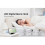 (White Red) Digital Alarm Clock Snooze Display Time Night Led 5