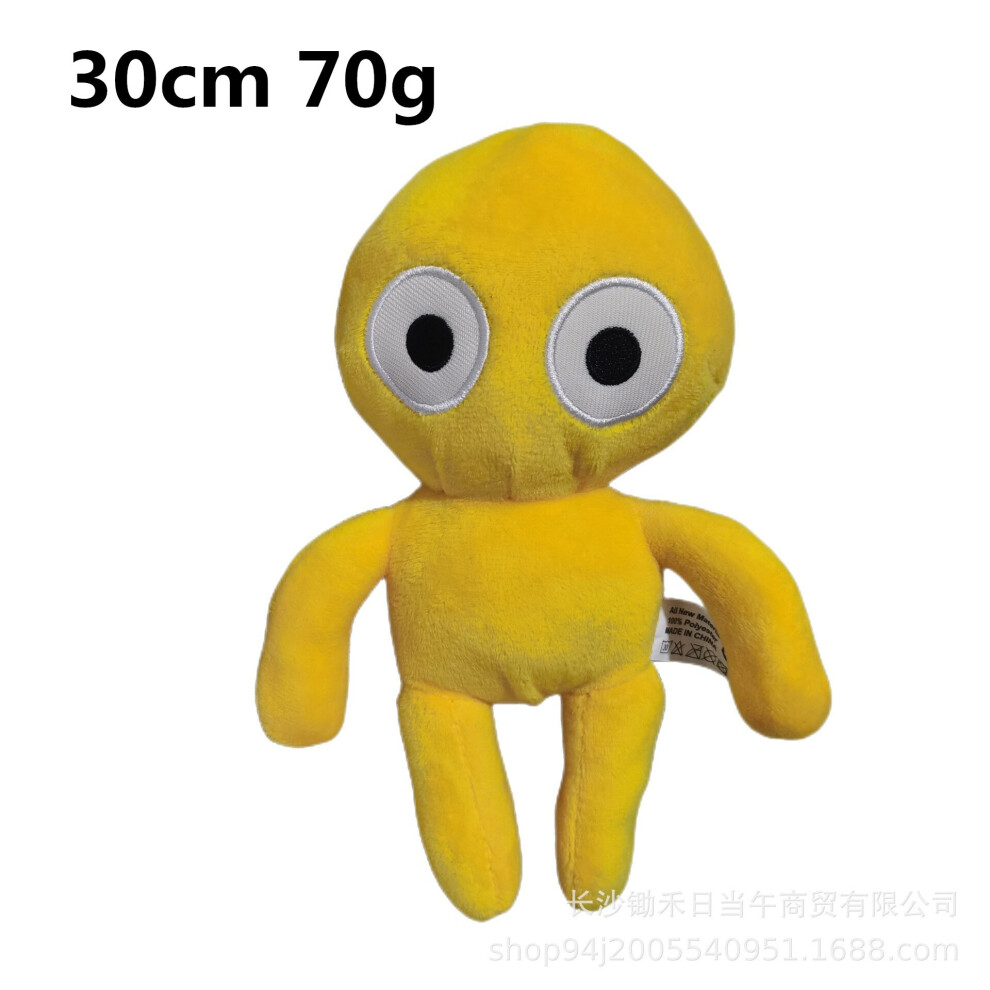 (Yellow bald head-30CM) Rainbow friends roblox Kids Plush Toy Stuffed Doll