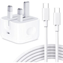20W USB-C PD Charger for iPad Pro 12.9/11 (2018-2022) with 2m USB-C Cable - Fast Charge, Safe, CE & UKCA Certified