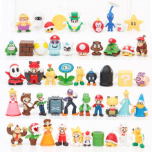 48PCS Super Mario Bros Action Figure Doll Playset Figurine Gift