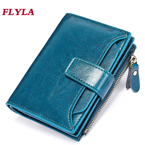 Small Wallet for Women Leather Bifold Compact RFID Blocking Multifunction Womens Wallet 1