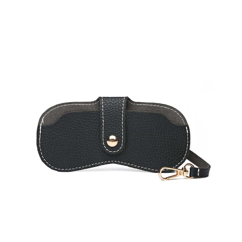 Durable Leather Eye Glasses Sunglasses Hard Case Convenient Lightweight Protector Box Solid Pouch Bag Easy To Carry