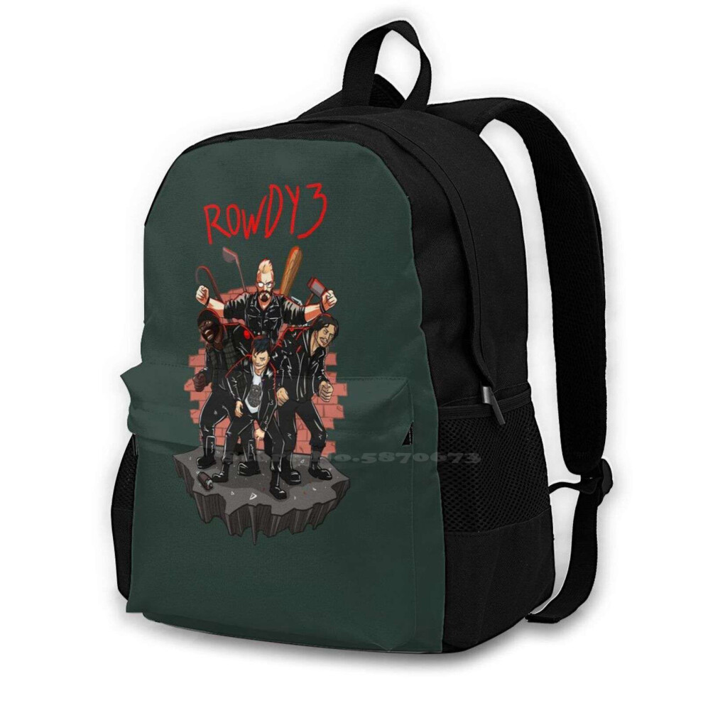 Dirk Gently - (Rowdy 3) Travel Laptop Bagpack Bags Dirk Gently Fan Art Multicoloured 885654923581