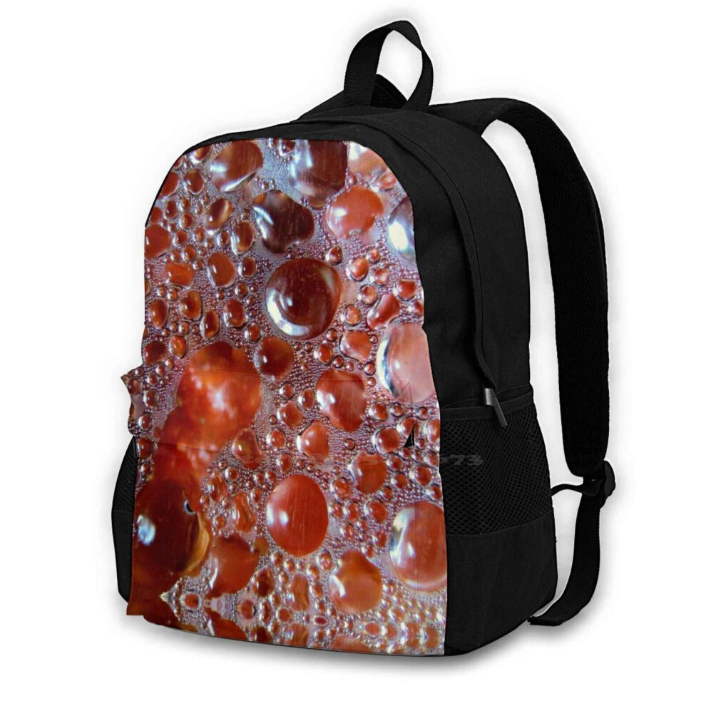 Bubbles In Depth Travel Laptop Bagpack Bags Circles Bubbles Orange Peach Clear Sizes Textures Multicoloured 885654924014