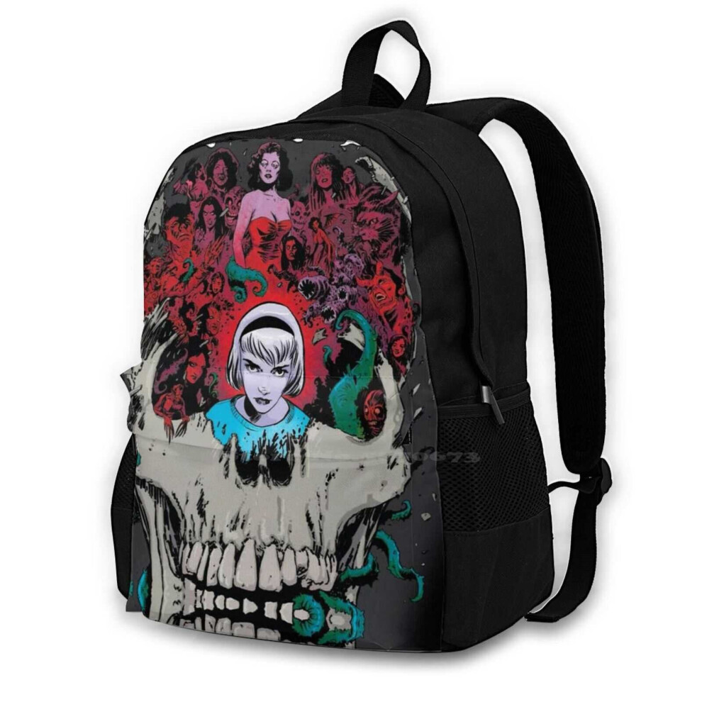 Chilling Adventures Of Large Capacity Backpack Laptop Travel Bags Chilling Adventures Of Multicoloured 885654922126