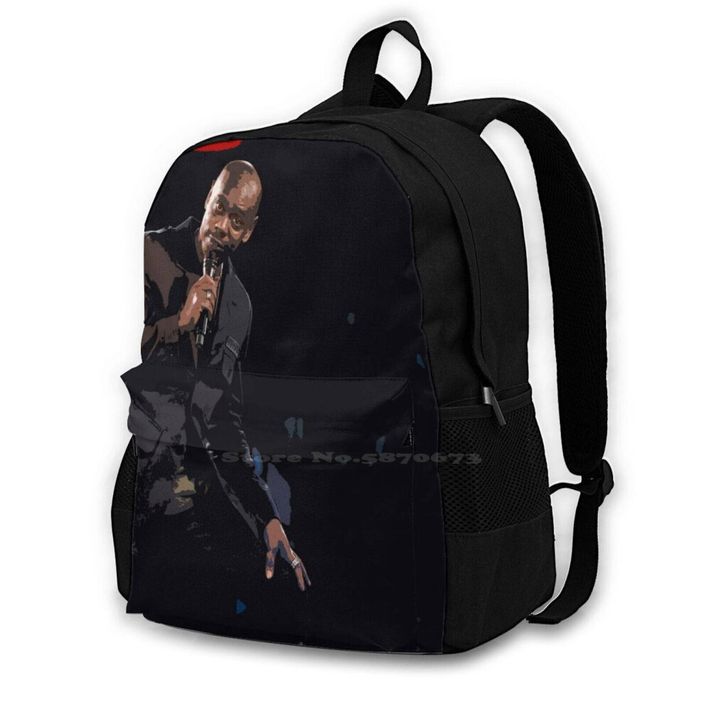 Dave Chappelle Travel Laptop Bagpack Bags Dave Chappelle Chris Richard Pryor Eddie Murphy Lives Matter Comedy Multicoloured 885654923154