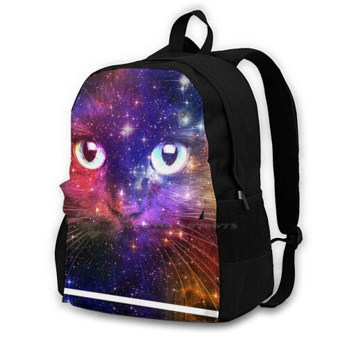 Burst Galaxy Cat Bags Travel Laptop Backpack Rainbows Rainbow Colorful ...