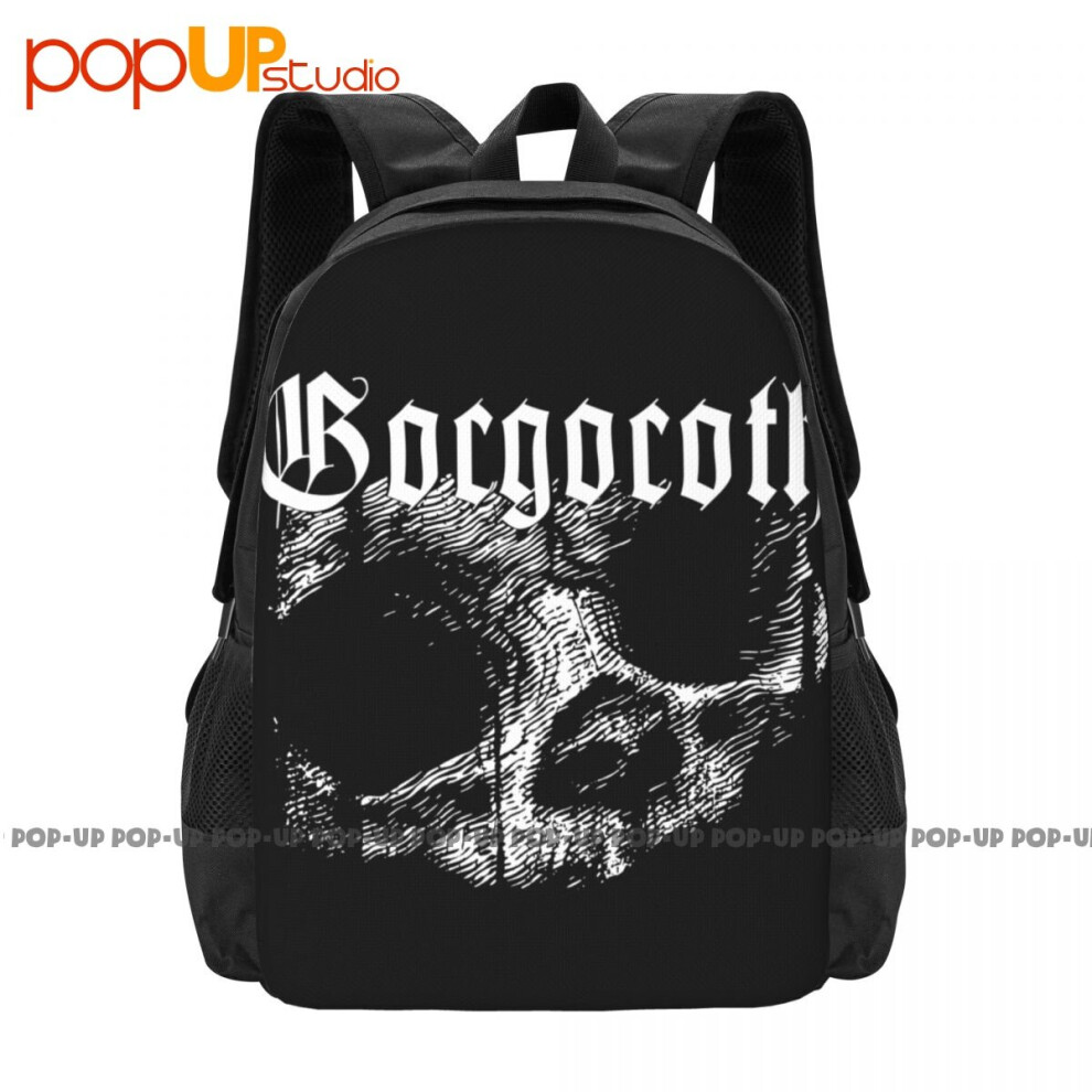 Gorgoroth Quantos Possunt Ad Satanitatem Trahunt Backpack Large Capacity Bookbag Shoe Bag Sports Style Riding Backpack