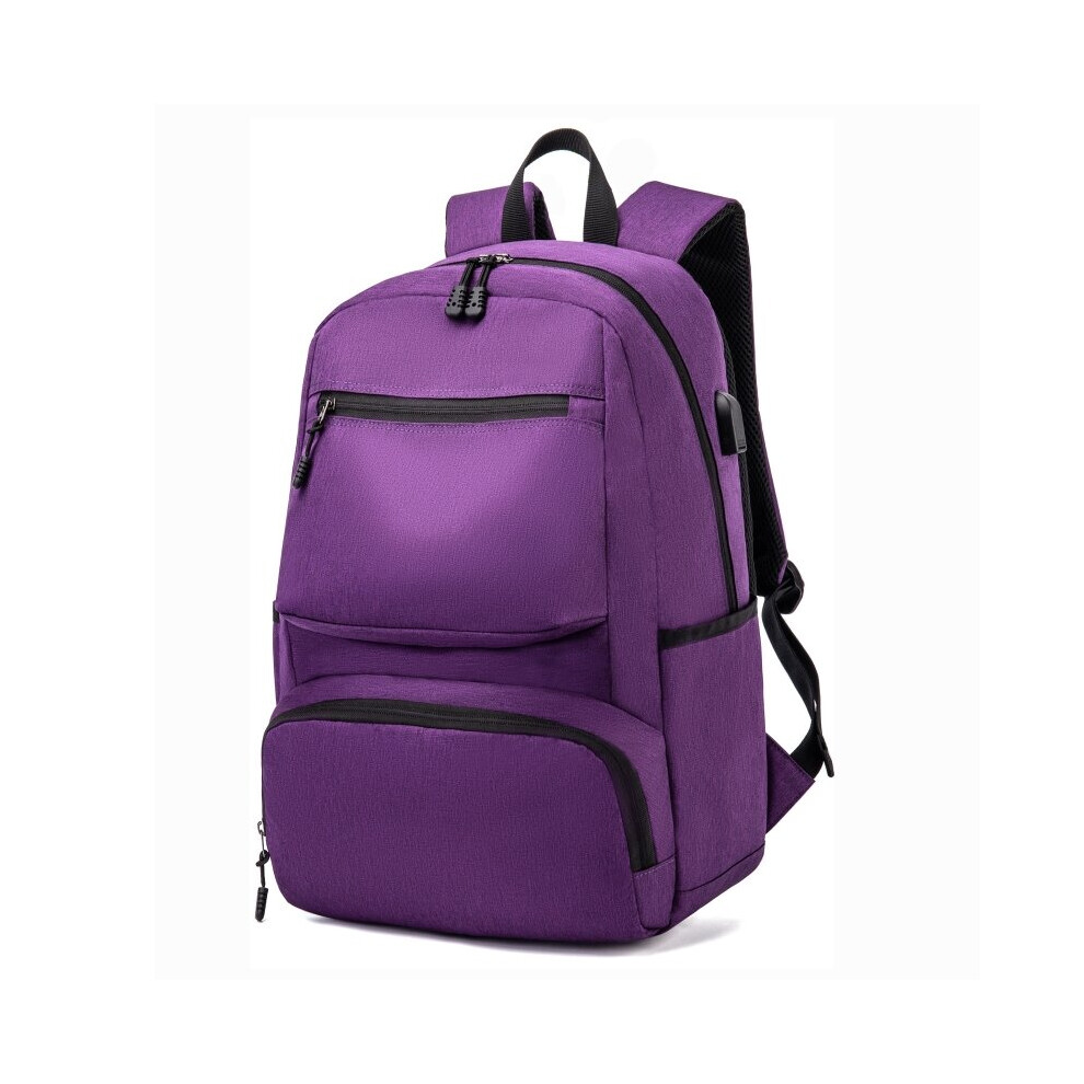 15.6 Inch Travel Laptop Backpack Business Daypack With Usb Charging Port Teenager School Computer Bag Large Capacity Multicoloured 885654990903