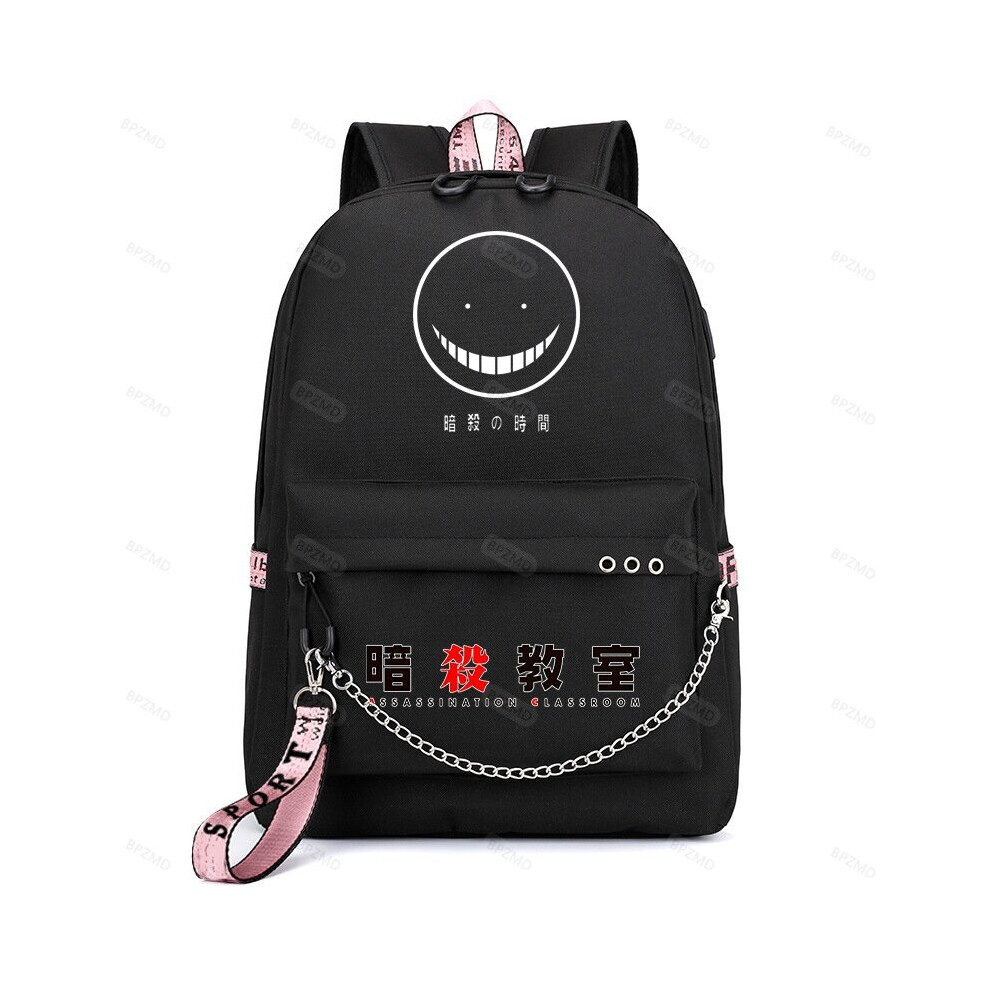 Assassination Classroom Travel Camping Computer Mountaineering Chain Decoration Mochila USB Rechargeable School Backpack-image-OPC-PBSN9X9-NEW