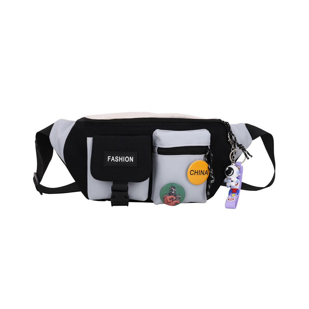 version of male and female students bag tide Hong Kong wind waist pack-image-OPC-PBSNBWX-NEW