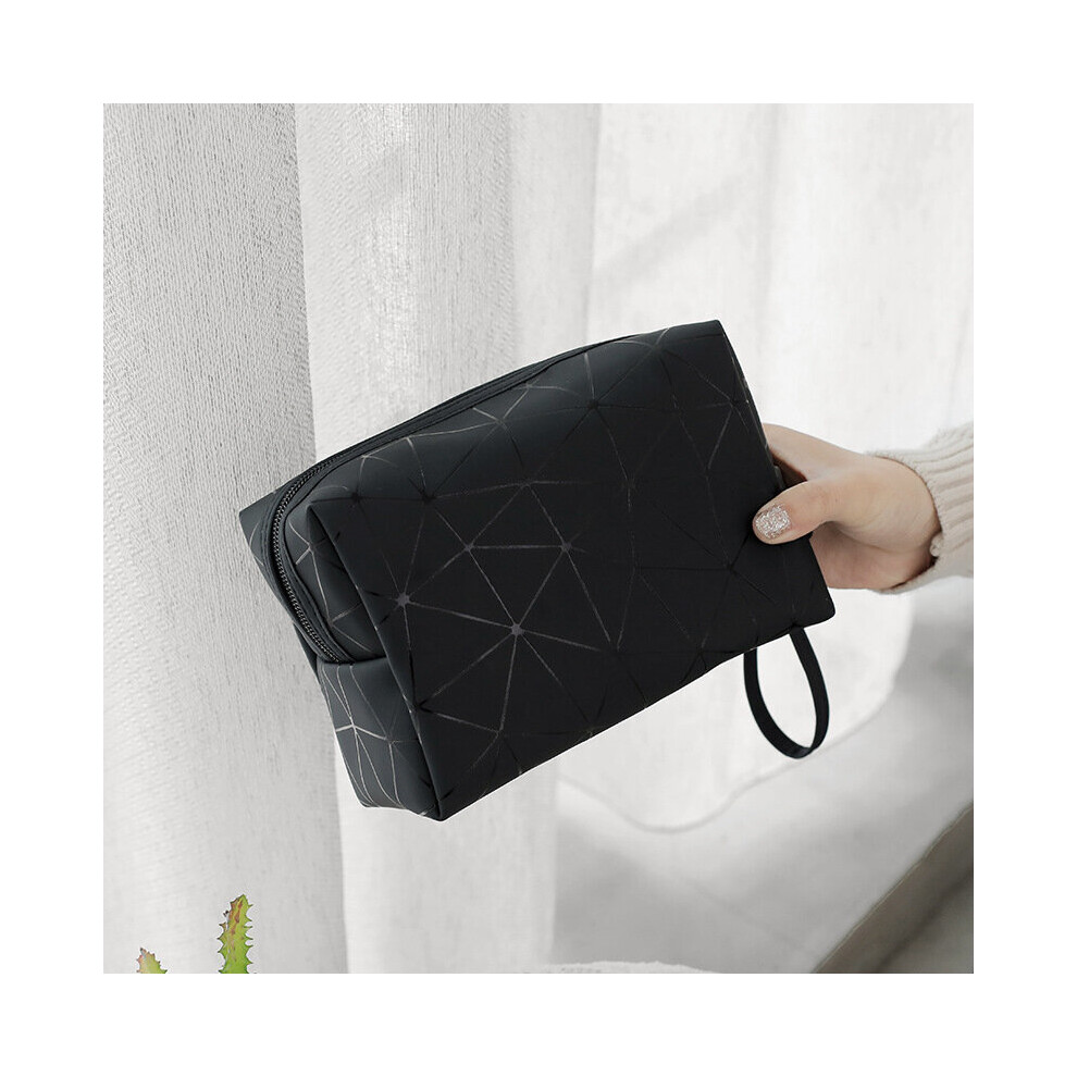 Rhomboid PU skin make-up bag Lady's Make-up pack Travel pack
