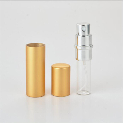 5ml Refillable Portable Aluminum Spray Atomizer Empty Perfume Bottle Empty metal bottle Makeup Container Spray Bottle 2