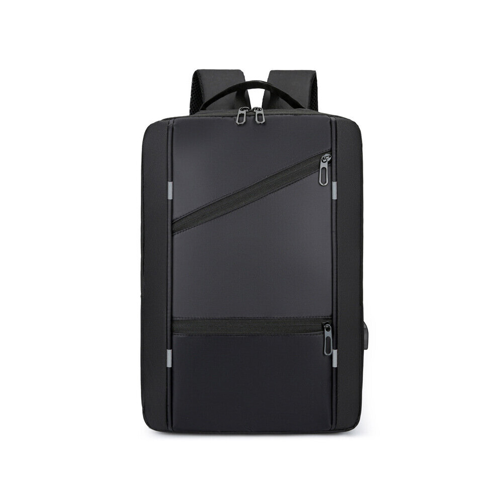 Men's Business Multi-Functional Computer Backpack Usb Charging 15.6 Inch Laptop Bag Large Capacity Student Anti Theft Backpack Black 885655120934