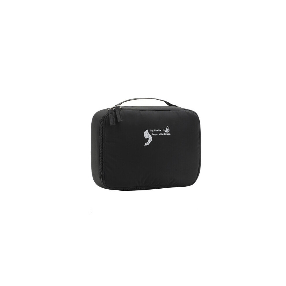Black Women Makeup Cases High Men Ladies Cosmetic Bag Beautician Cosmetic Cases Travel Cosmetic Organizer Bag