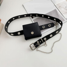 Punk Style Detachable belt pocket Chain Casual Dress Jeans Waist Bag