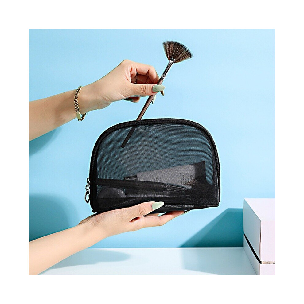 Multicoloured Portable Cosmetic Bag Necessary Transparent High Capacity Bag Travel Organizer Wash Pocket Women Makeup Pouch