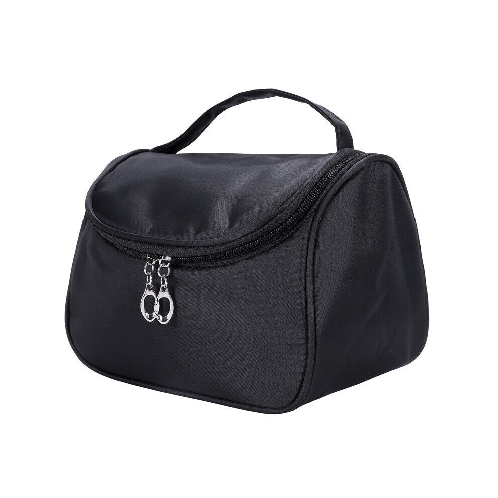 Black Cosmetic Box Female Professional Cosmetic Bag Women's Large Capacity Storage Handbag Travel Makeup Bag