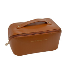 cosmetic bag large capacity cosmetic storage bag PU leather portable travel wash bag