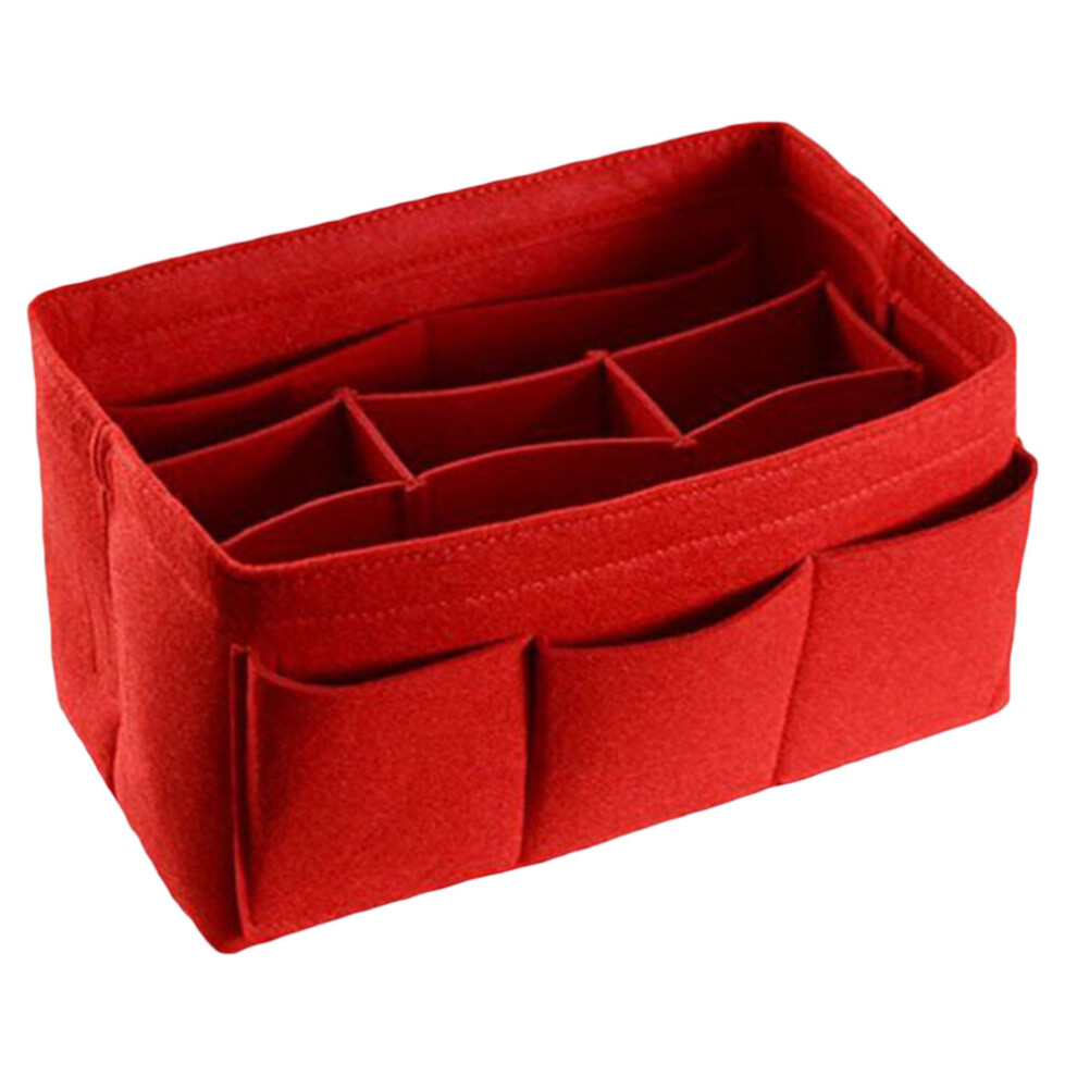 Multicoloured Organizer Insert Bag Women Nylon Travel Insert Organizer Handbag Purse Large Liner Lady Makeup Cosmetic Bag Female Tote