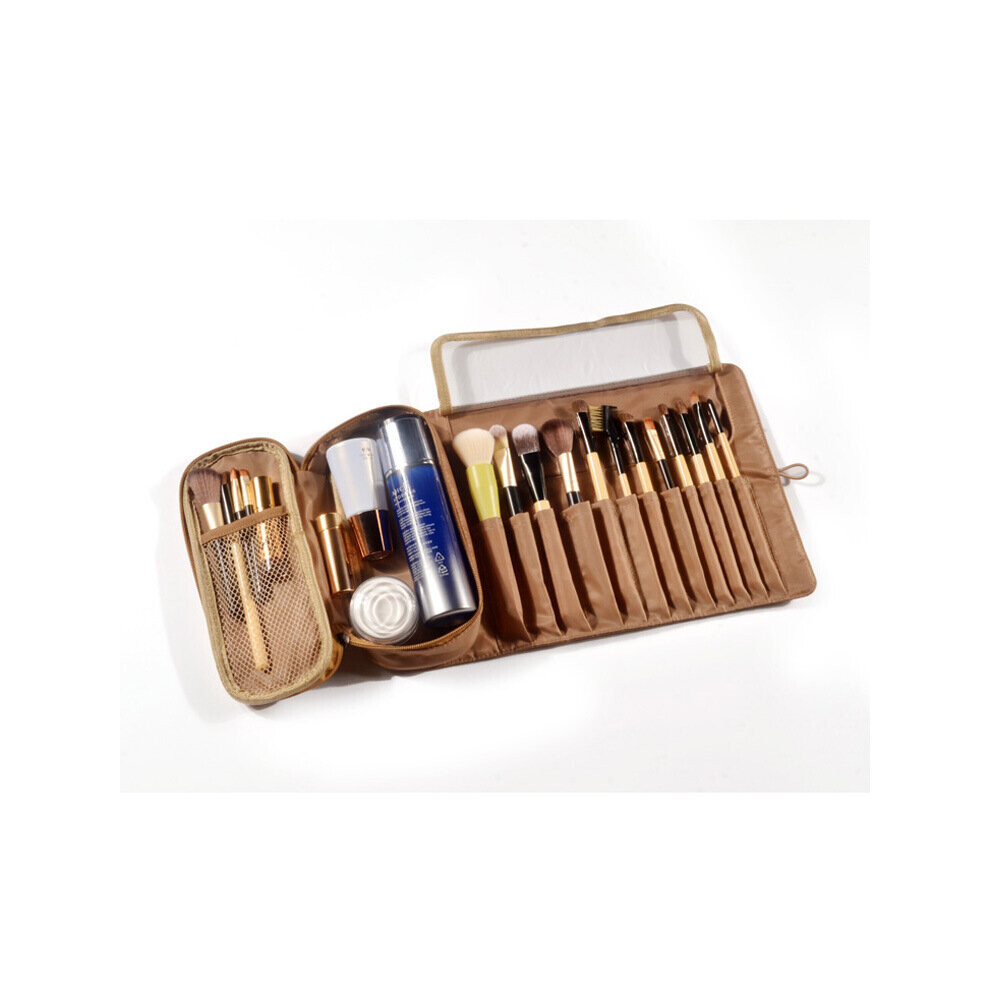 Multicoloured Large-Capacity Cosmetic Brush Bag Women Reelable Makeup Bag Kosmetyczka Women Cosmetics Bag Organizer Nylon Makeup Pouch Neceser