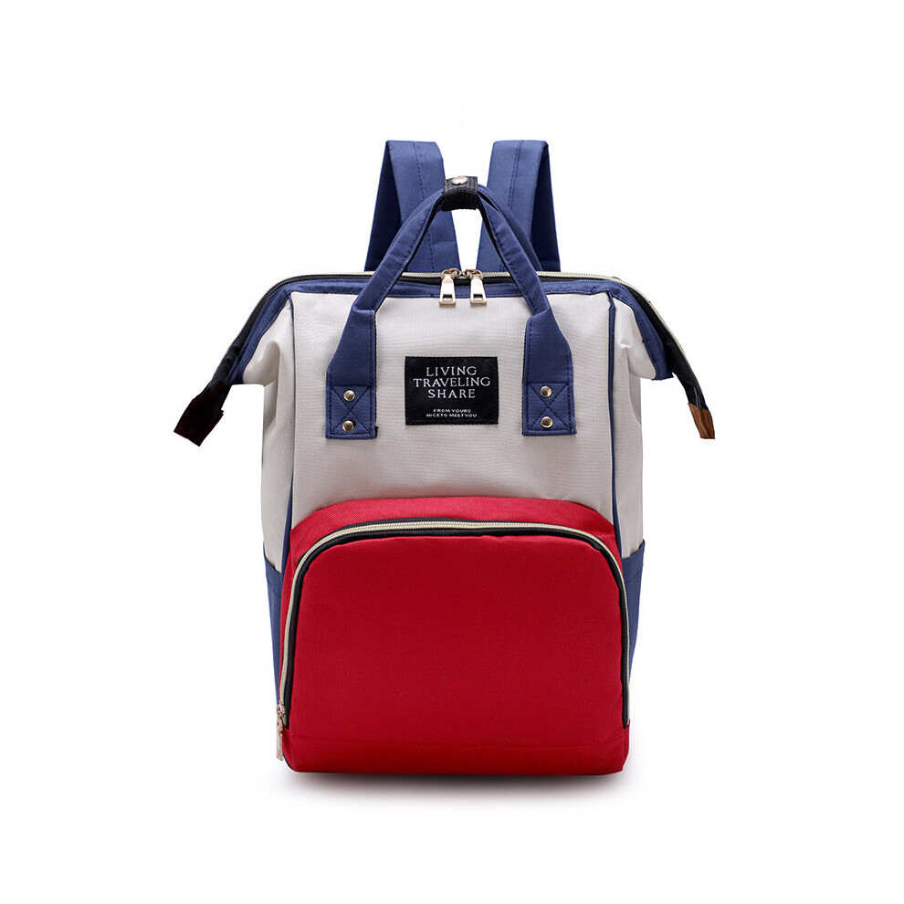 (Beige-No Need Custom) Colorful Baby Diaper Bags Travel Maternity Bag Backpack Nappy Bag Large Capacity Backpack Mommy Multifunction Bag