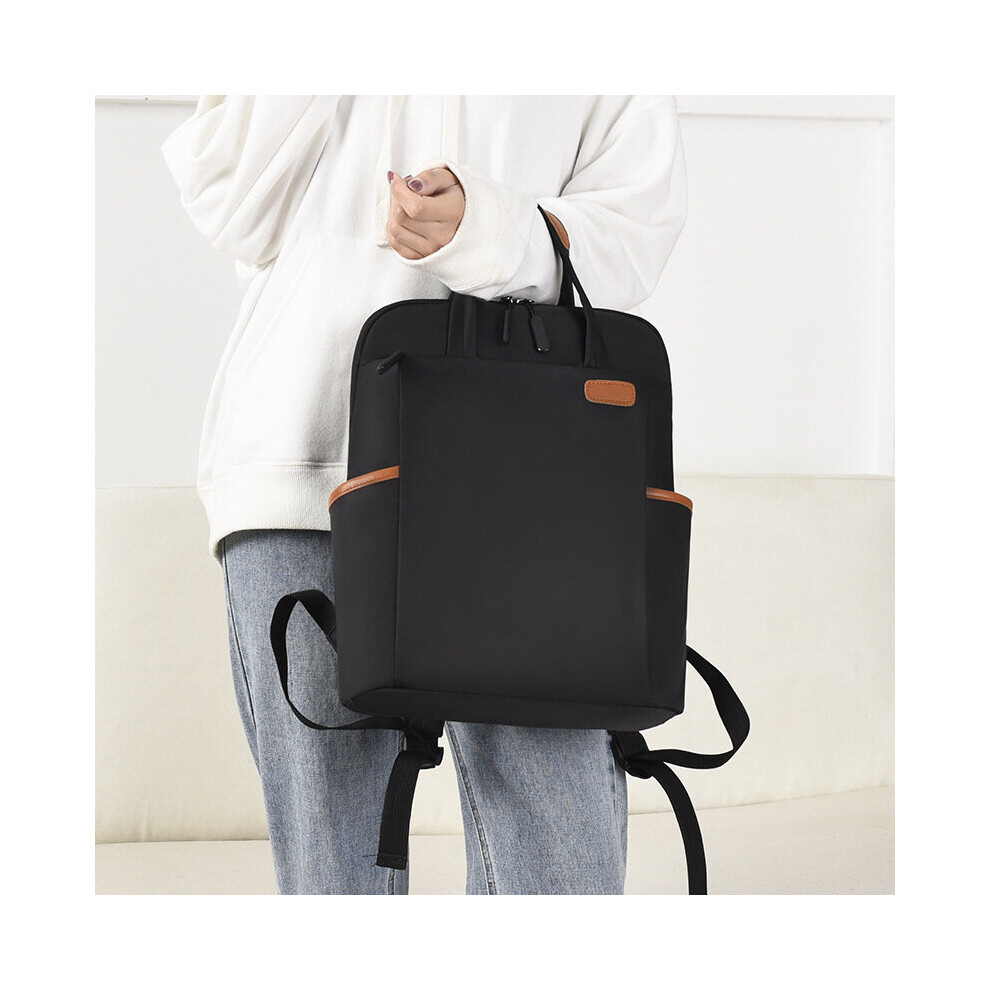 Unisex Waterproof Business Backpack Oxford Student School Backpacks Women 14.6 Inch Laptop Bag Casual Travel Rucksack Black 885655875643