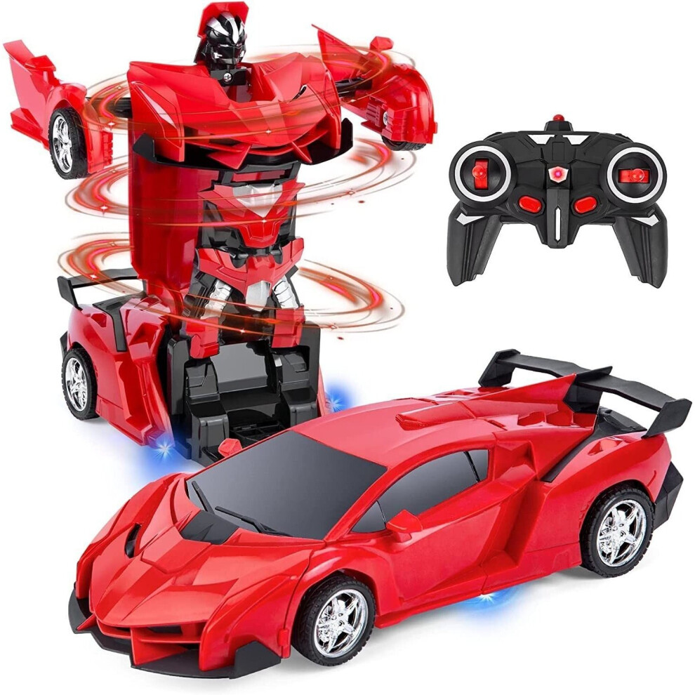 2 in 1 Car Robot Transforming Radio Remote Control 360Â° Rotation