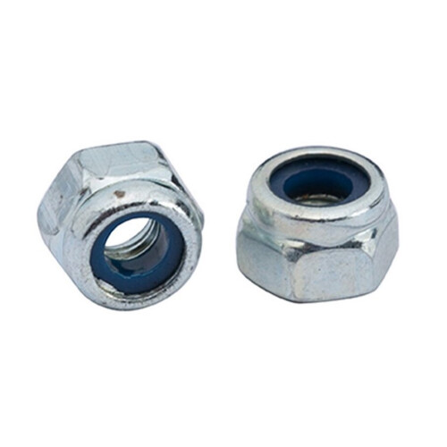Suki Self-Locking Hexagonal Zinc-Plated Nuts (M4, Pack of 10)