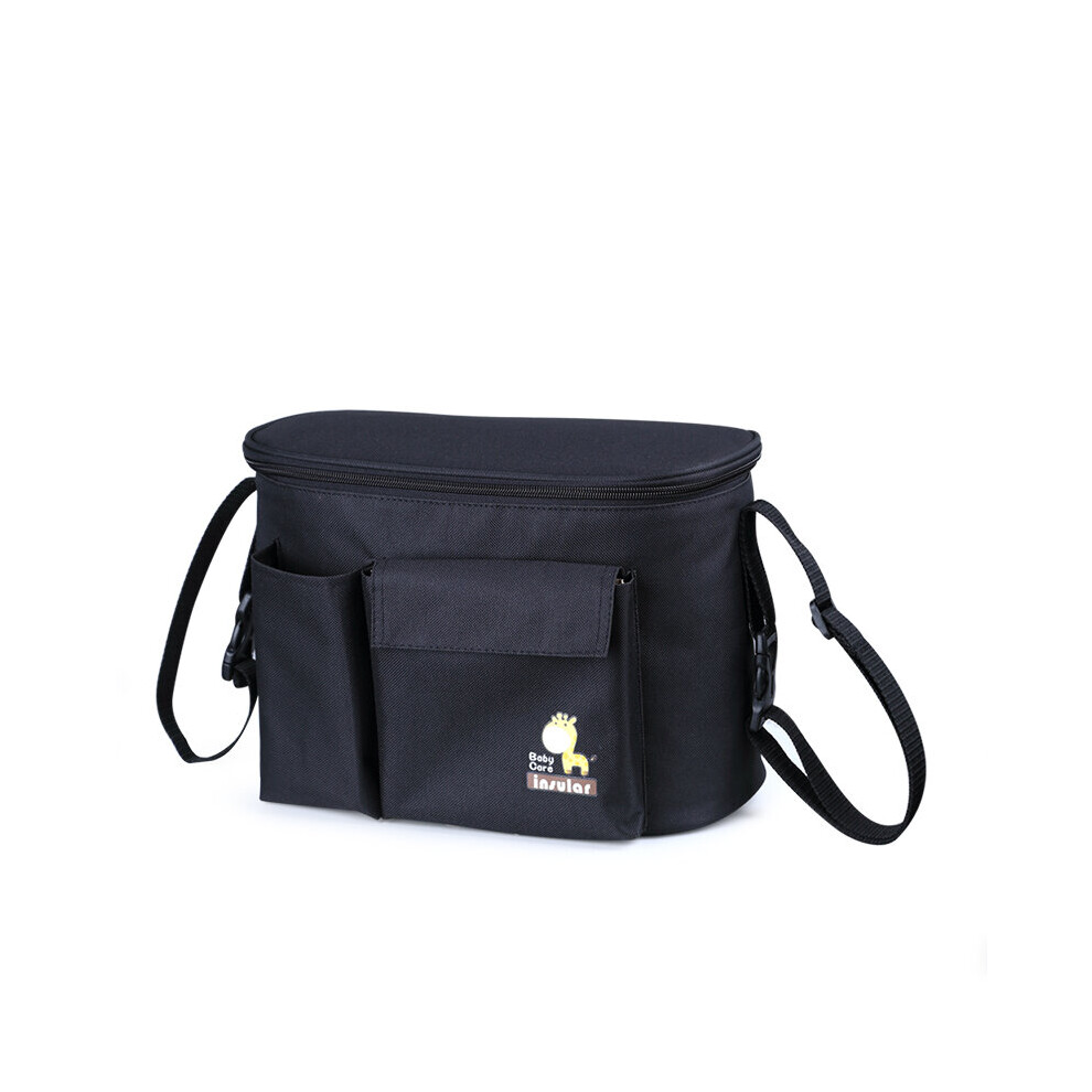 Thermal Insulation Baby Diaper Bags For Stroller Waterproof Nappy Changing Bags Mommy Stroller Bags Cooler Bags Baby Diaper Bag Black