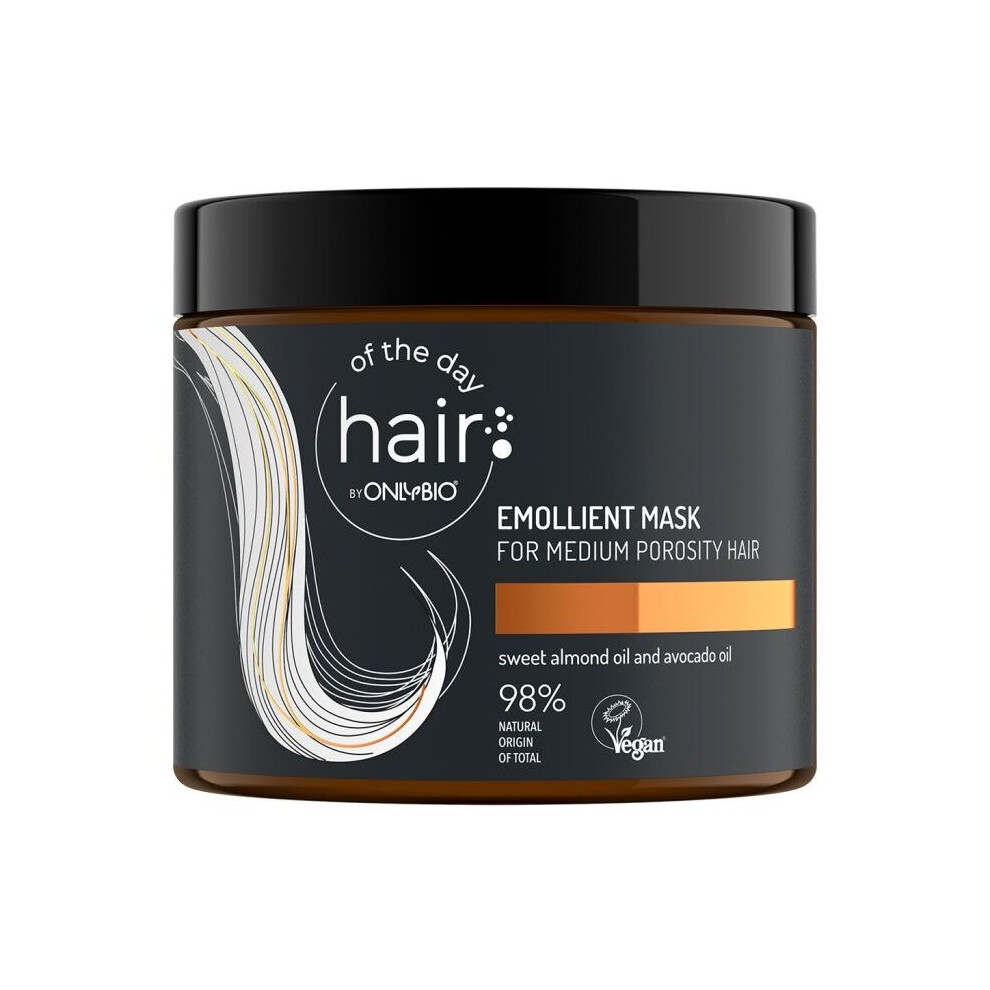 Black Onlybio Hair In Balance Emollient Mask For Medium Porosity Hair 400Ml