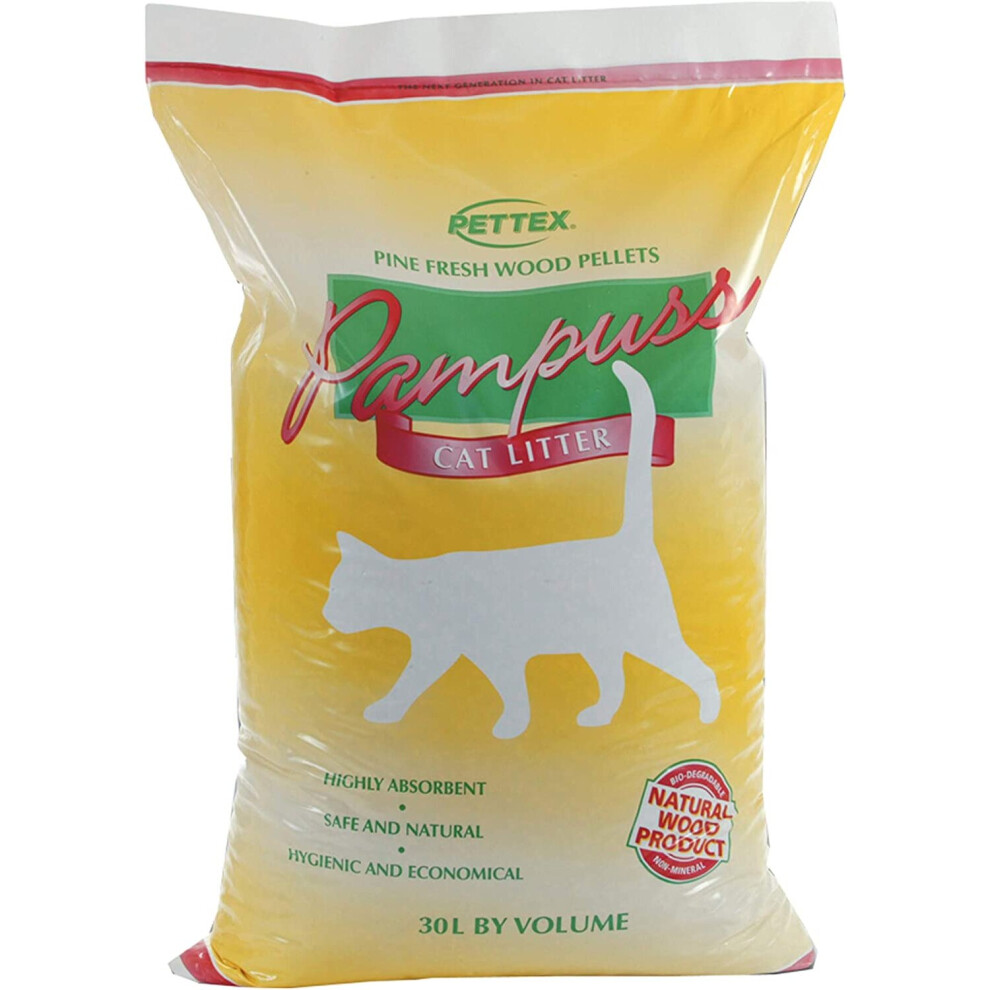 Pettex Pampuss Woodbase Cat Litter 30 Litre