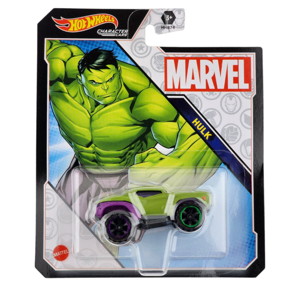 Mattel Hot Wheels Marvel Hero Hulk Character Diecast Car Official