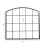 Living And Home Industrial Arch Windowpane Wall Mirror with Black Metal Frame 6