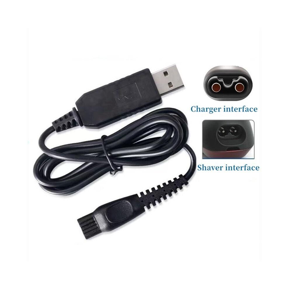 USB Charging Cable for Philips Series 9000 Shaver Trimmer Charger Lead Black