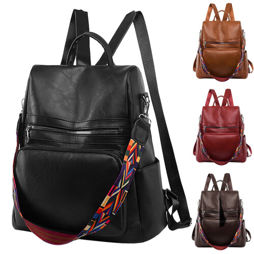 Women's Backpack Large Capacity Soft Leather Travel Backpack for Dogs Ladies Backpack Womens Work Backpack 1