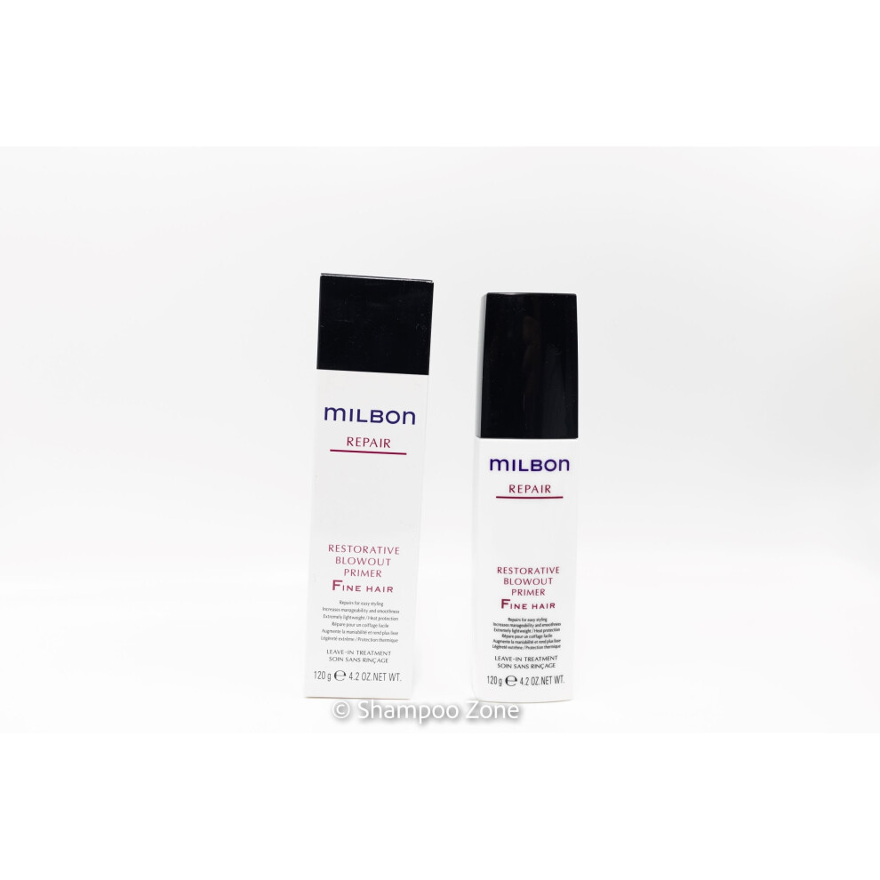 Milbon Repair Restorative Blowout Primer Fine Hair 4,2 Oz-image