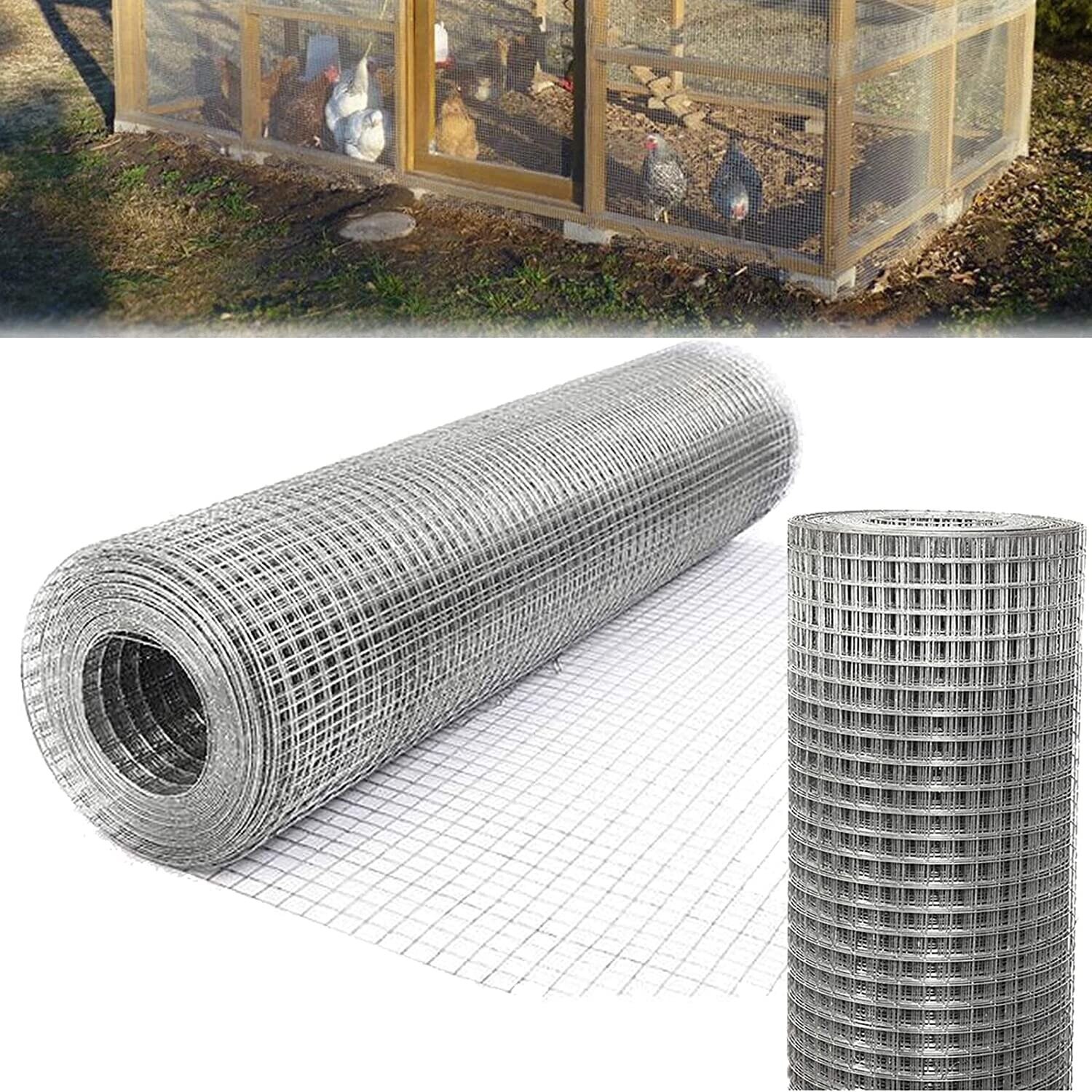 1"x1" Welded Wire Mesh Galvanised Rodent Proofing Wire Metal Mesh Roll